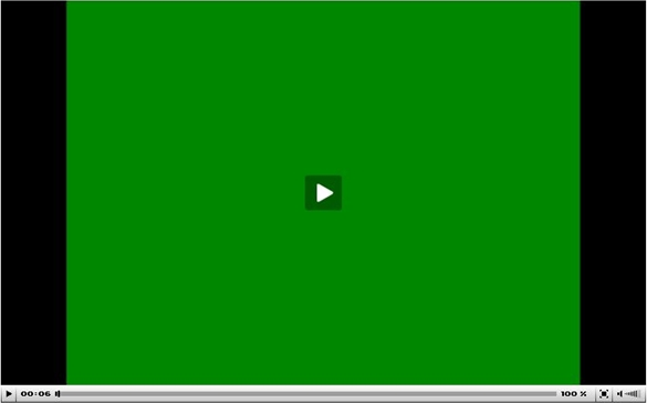 Зеленый экран плеера при воспроизведении видео